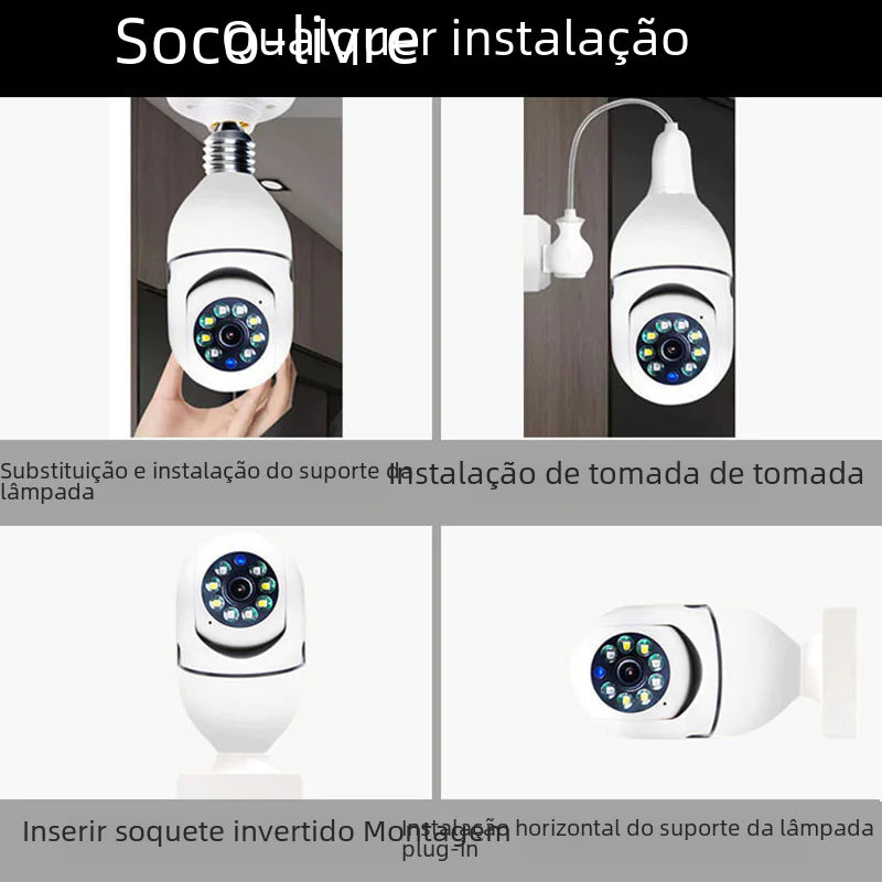 Smart 360° Dual Light Wi-Fi Security Camera – Night Vision & Motion Detection