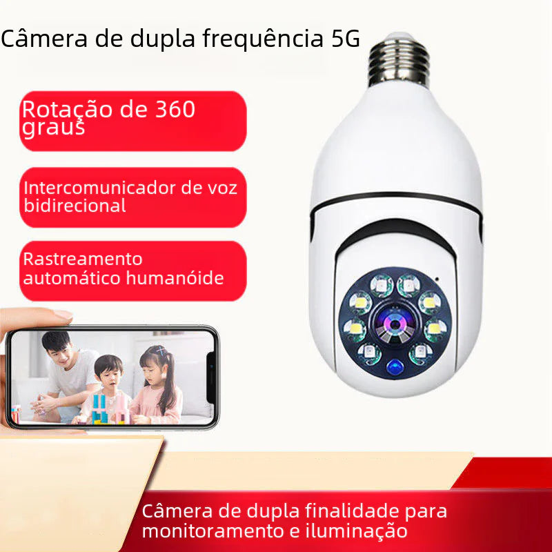 Smart 360° Dual Light Wi-Fi Security Camera – Night Vision & Motion Detection